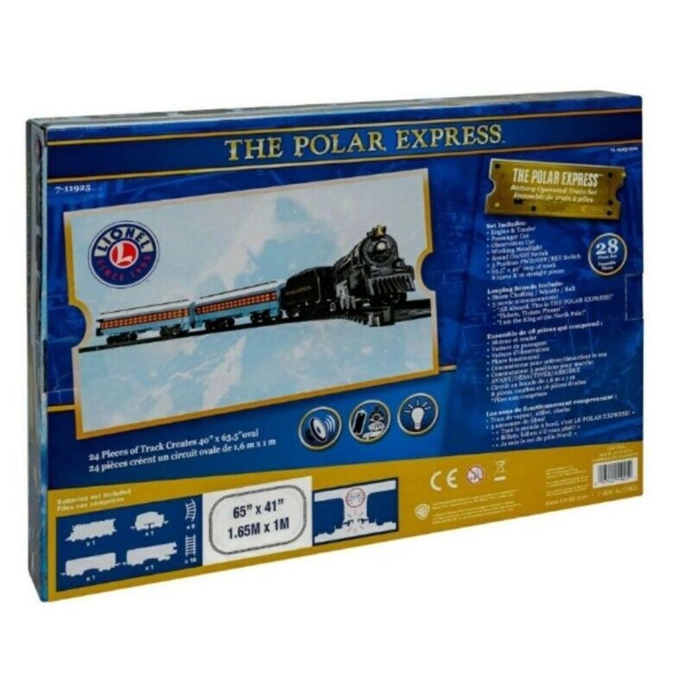 Lionel The Polar Express Battery Operated Train Set 28 Pieces 71-1925-200 New - Picture 5 of 8